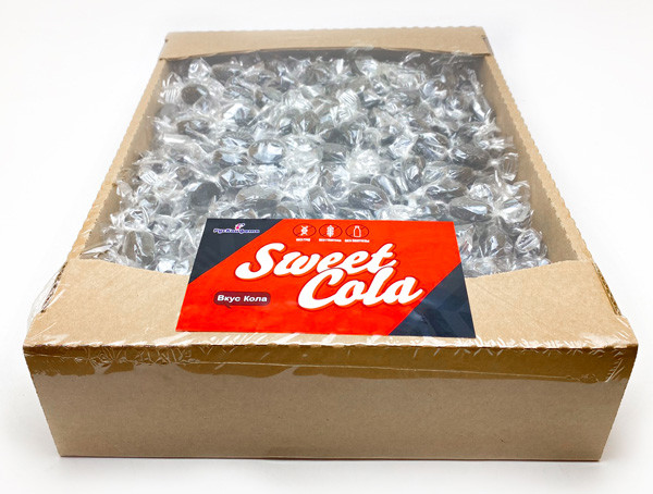 Конфеты "Sweet Cola" в кондитерском гофролотке, 3 кг.