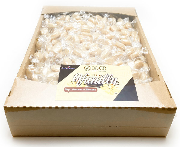 Конфеты "Milky Vanilla" в кондитерском гофролотке , 3 кг.