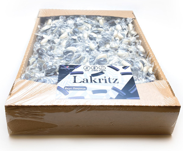 Конфеты «Lakritz» в кондитерском гофролотке , 3 кг.